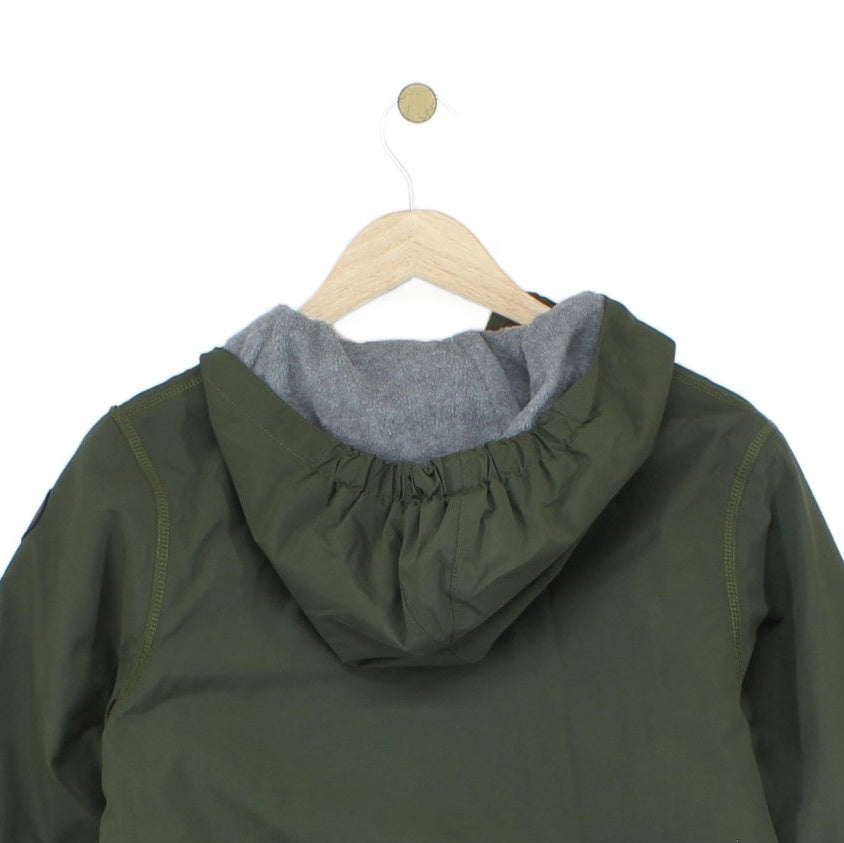 Boys Rainforest Jacket Anorak Hooded 1/4 Zip