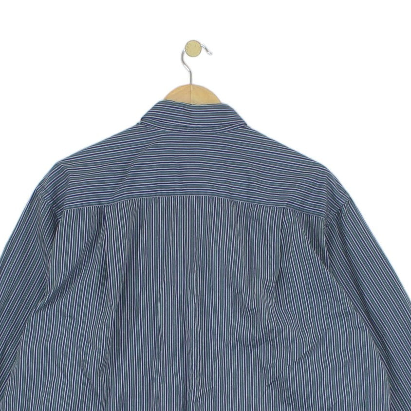 Mens Striped Shirt  Button Up Classic