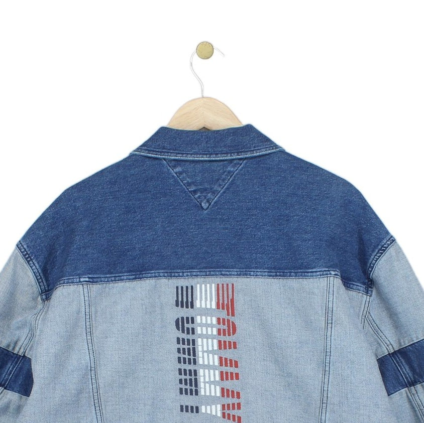 Mens Denim Jacket Patchwork