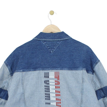 Mens Denim Jacket Patchwork