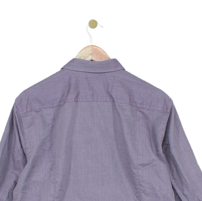 Mens Shirt Slim Fit Long Sleeve Button Up