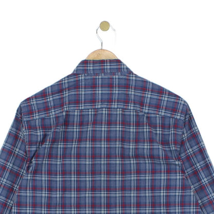 Mens Plaid Shirt Long Sleeve Button Up Check