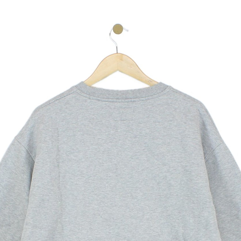 Mens Sweatshirt Embroidered Crew Neck Logo