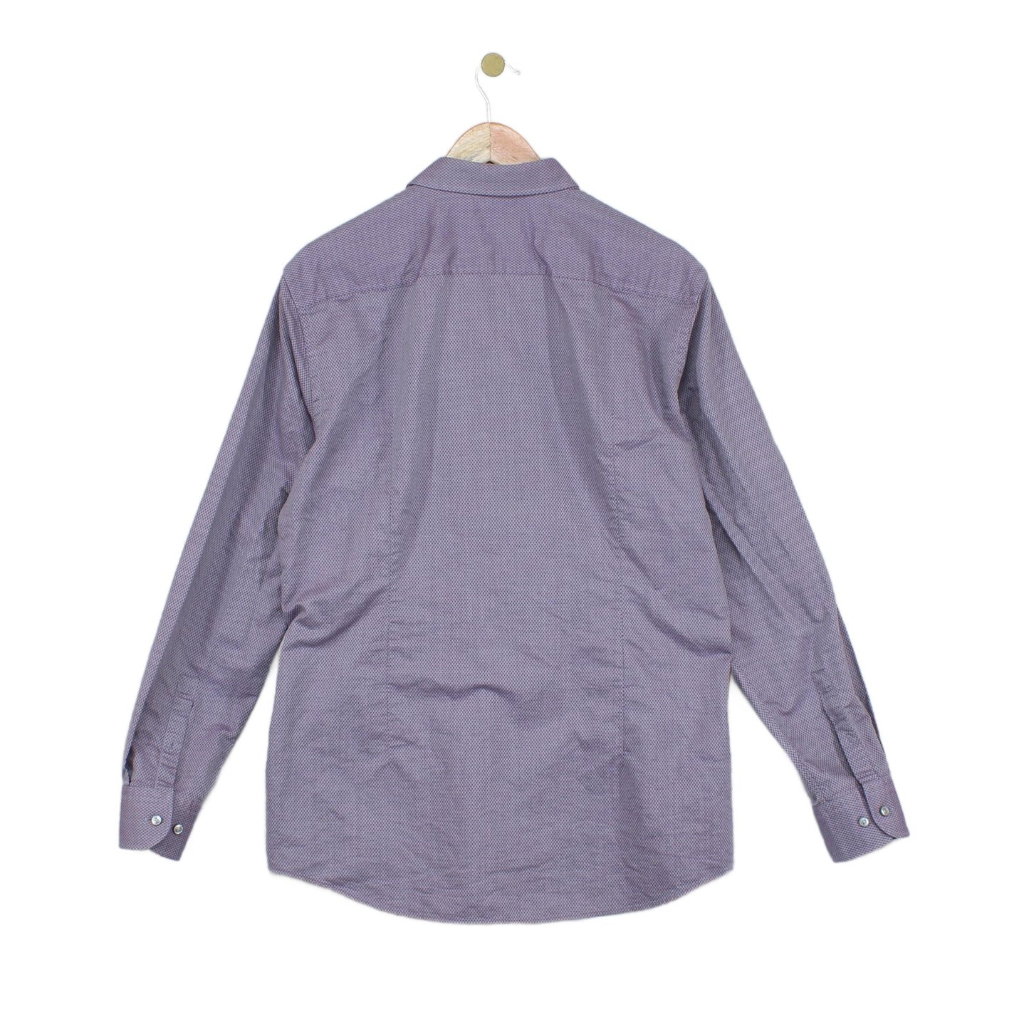Mens Shirt Slim Fit Long Sleeve Button Up