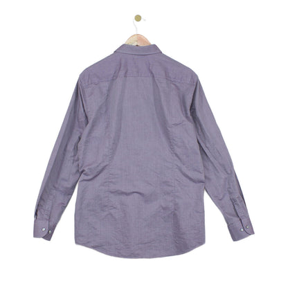 Mens Shirt Slim Fit Long Sleeve Button Up