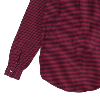 Mens Plaid Shirt Custom Fit Button Up Long Sleeve