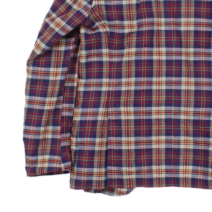 Mens Plaid Blazer Lightweight Cotton