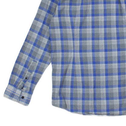 Mens Plaid Shirt Slim Fit Button Up