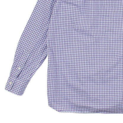 Mens Plaid Shirt Stretch Long Sleeve