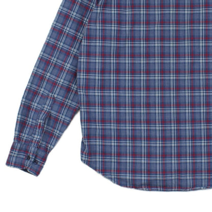 Mens Plaid Shirt Long Sleeve Button Up Check