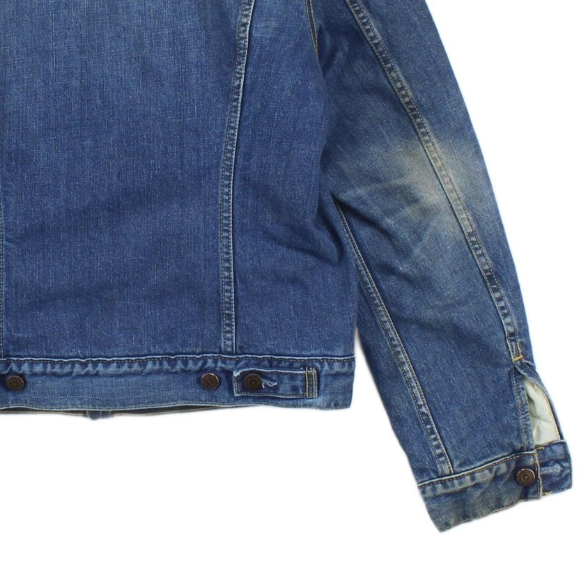 Mens Denim Jacket Sherpa Slim