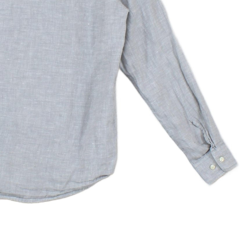 Womens Linen Shirt Casual Button Up Long Sleeve