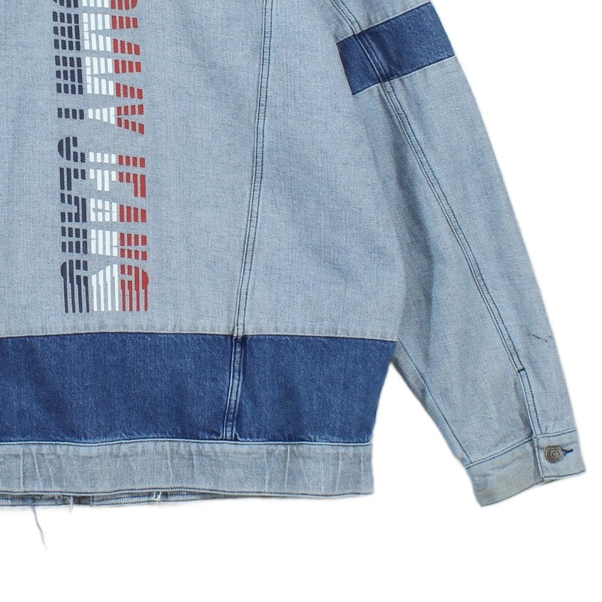Mens Denim Jacket Patchwork