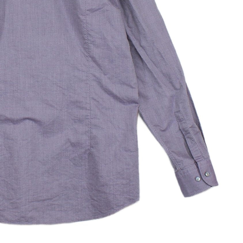 Mens Shirt Slim Fit Long Sleeve Button Up