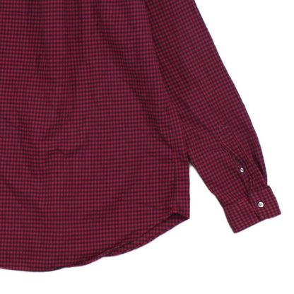 Mens Plaid Shirt Custom Fit Button Up Long Sleeve
