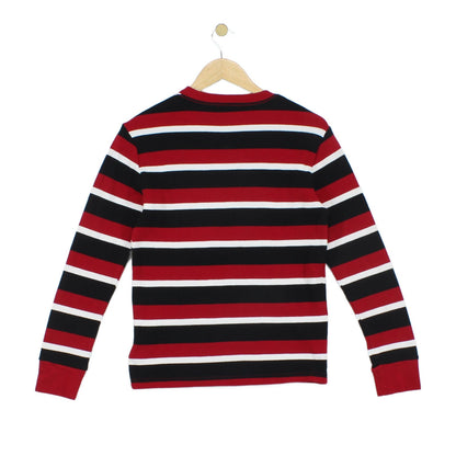 Womens Jumper Striped Long Sleeve Crew Neck