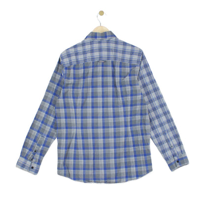 Mens Plaid Shirt Slim Fit Button Up