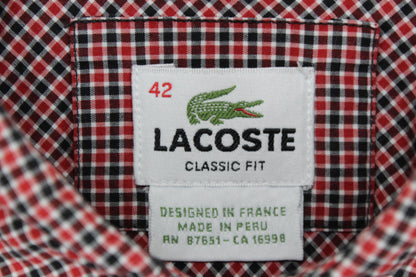 Mens Check Shirt Long Sleeve Button Up Classic Cotton