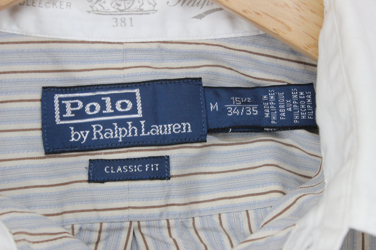Mens Striped Shirt Classic Fit