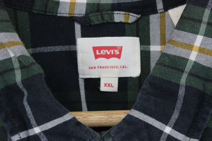 Mens Check Shirt Button Up Long Sleeve