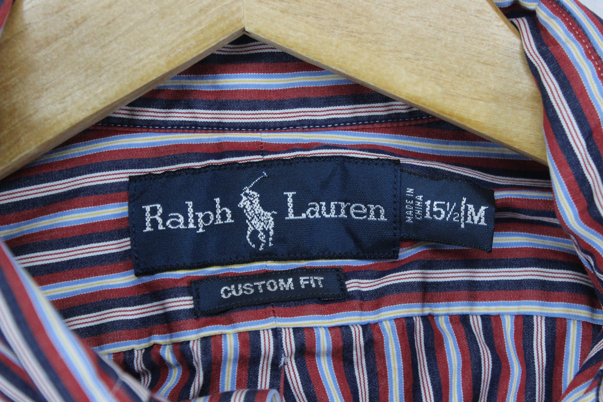 Mens Striped Shirt Button Down Custom Fit