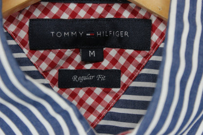 Mens Striped Shirt Short Sleeve Casual Button Up