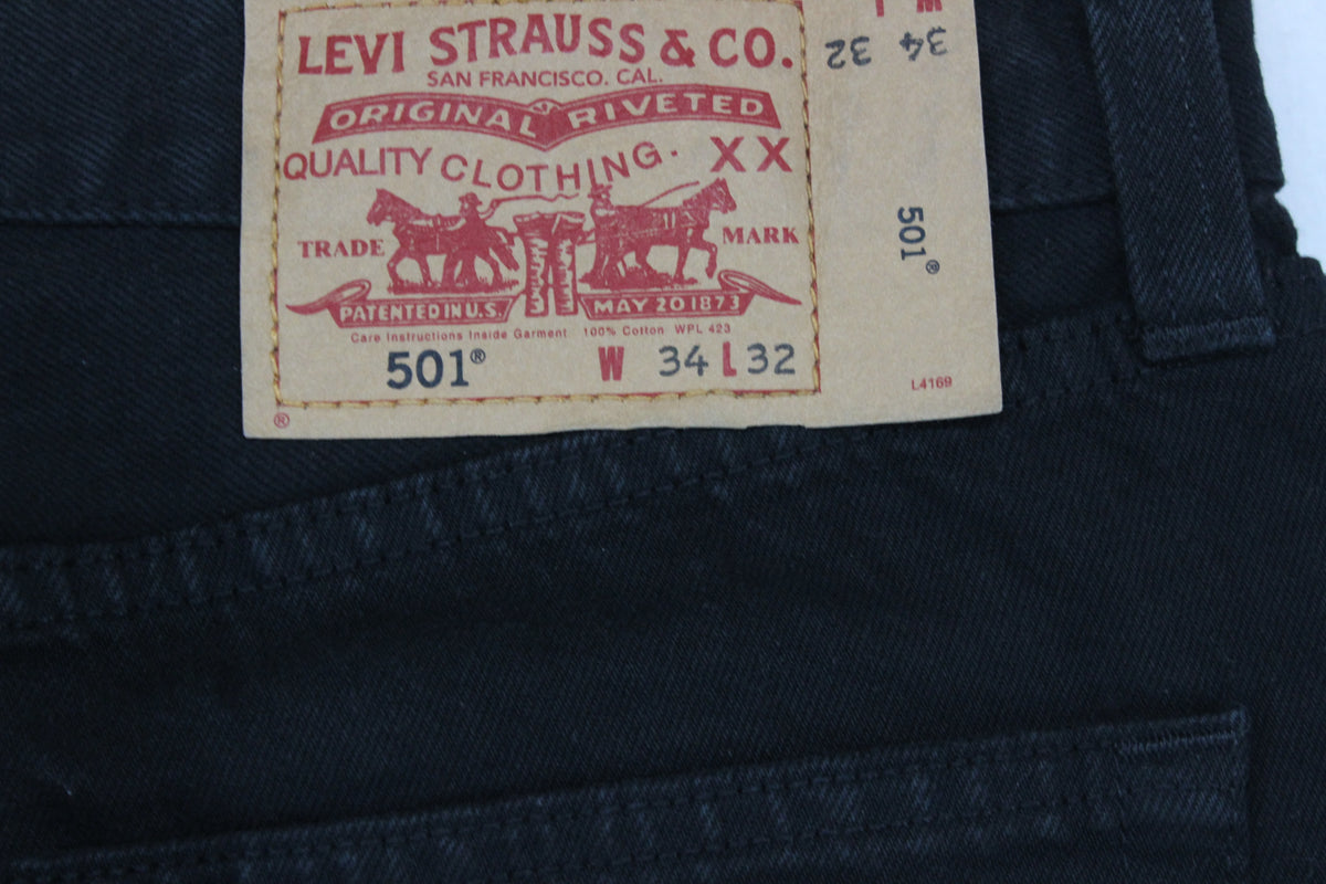 Mens 501 Jeans Classic Fit Denim Straight