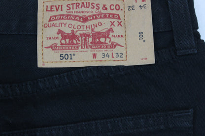 Mens 501 Jeans Classic Fit Denim Straight