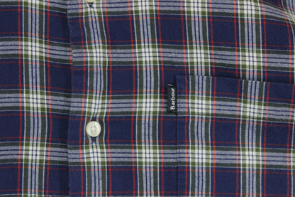 Mens Plaid Shirt Tailored Long Sleeve