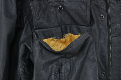 Mens Leather Jacket Full Zip