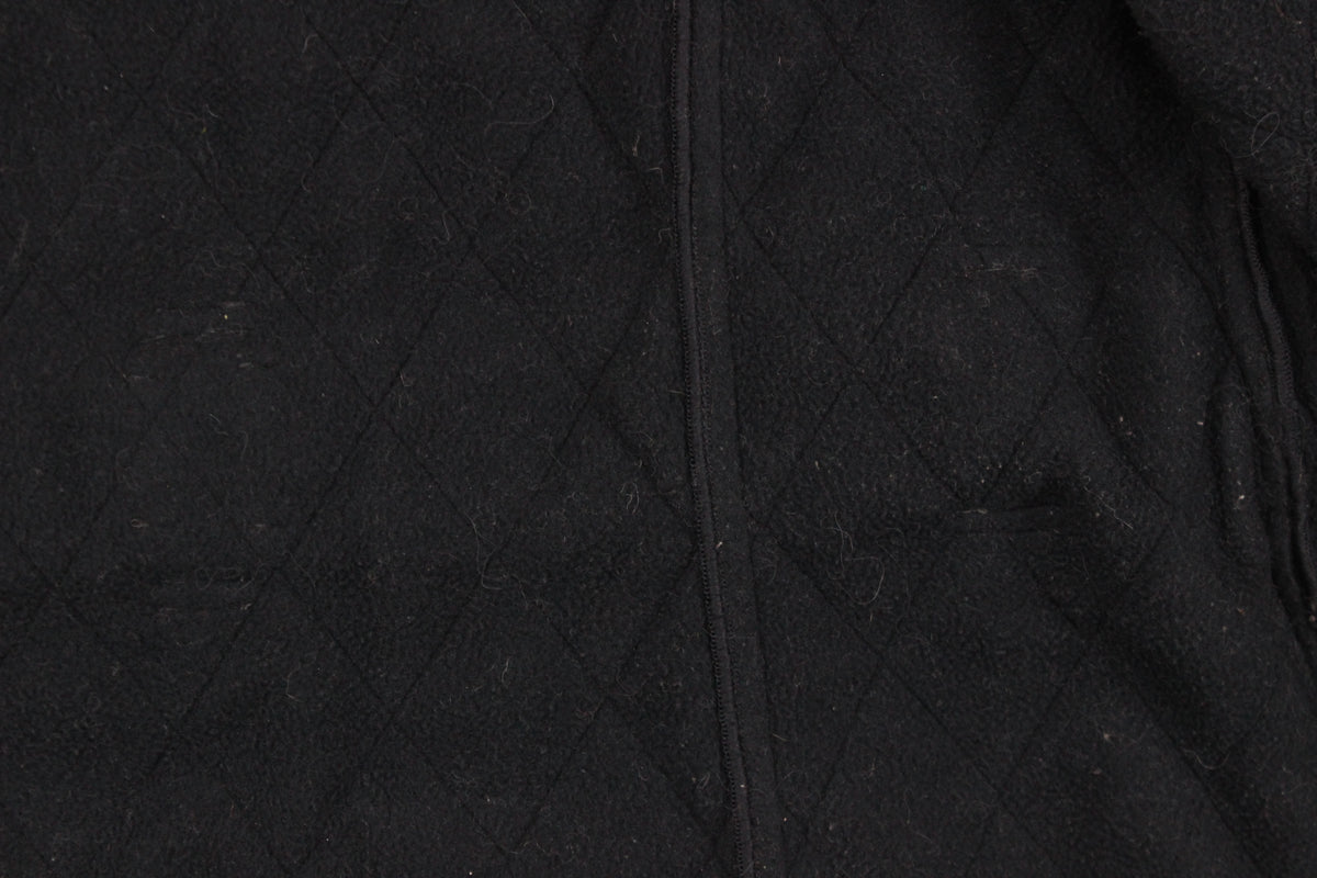 Womens Quilted Jacket Belted Full Zip
