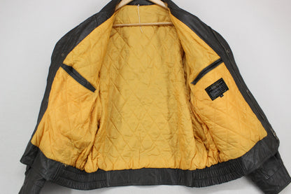 Mens Leather Jacket Full Zip