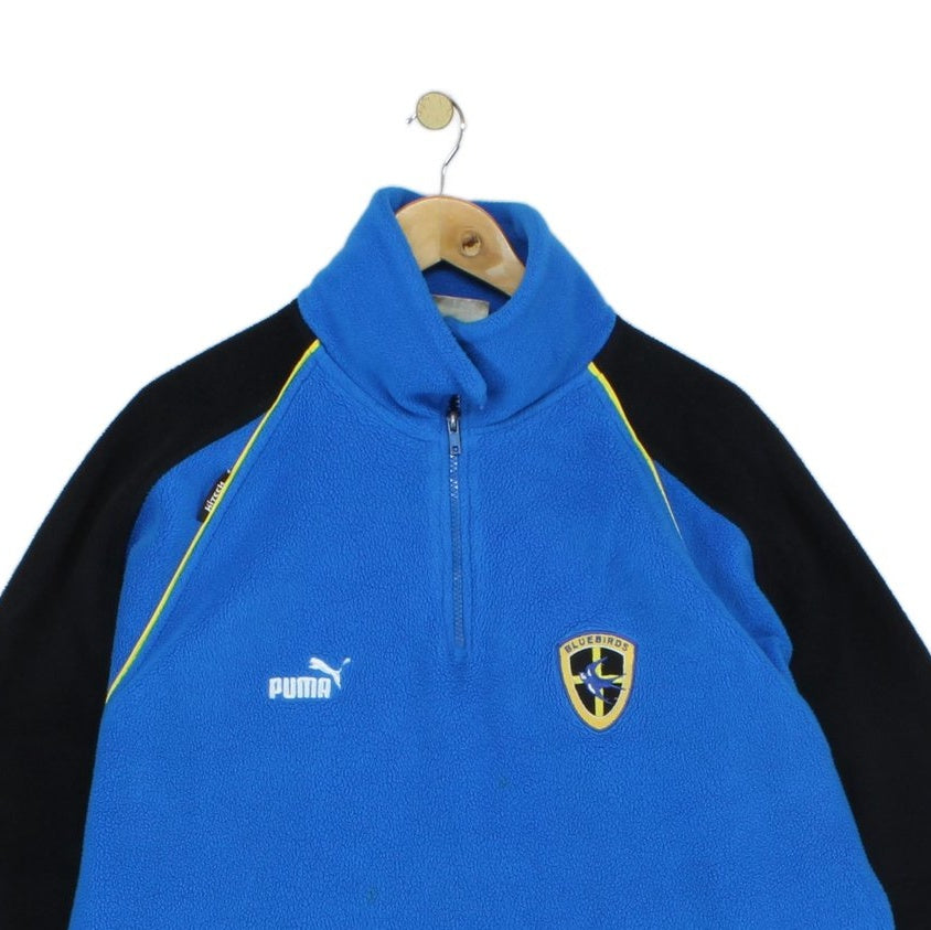 Mens Cardiff City 1/4 Zip Fleece Football