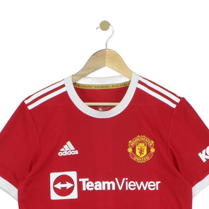 Mens Manchester United 2021/22 Football Shirt #25 Sancho