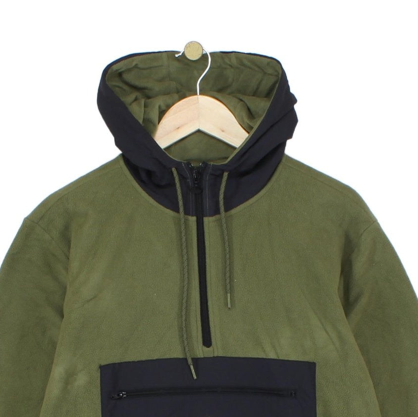 Mens Fleece Hoodie Hooded Streetwear Athletic 1/4 Zip