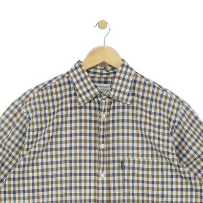 Mens Plaid Shirt Short Sleeve