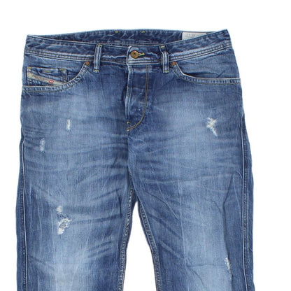 Mens Ruky Jeans Distressed Relaxed Bootcut
