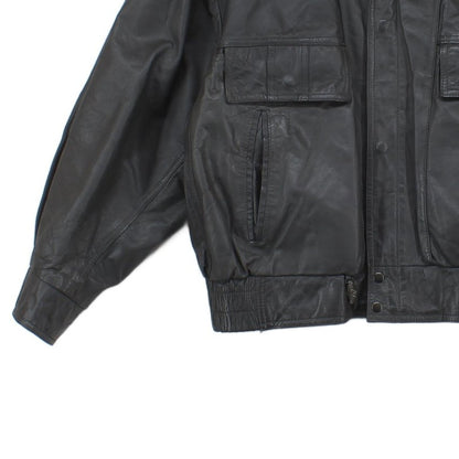 Mens Leather Jacket Full Zip