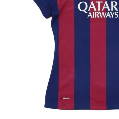 Womens Barcelona 2014-15 Football Shirt Home Jersey #10 Messi