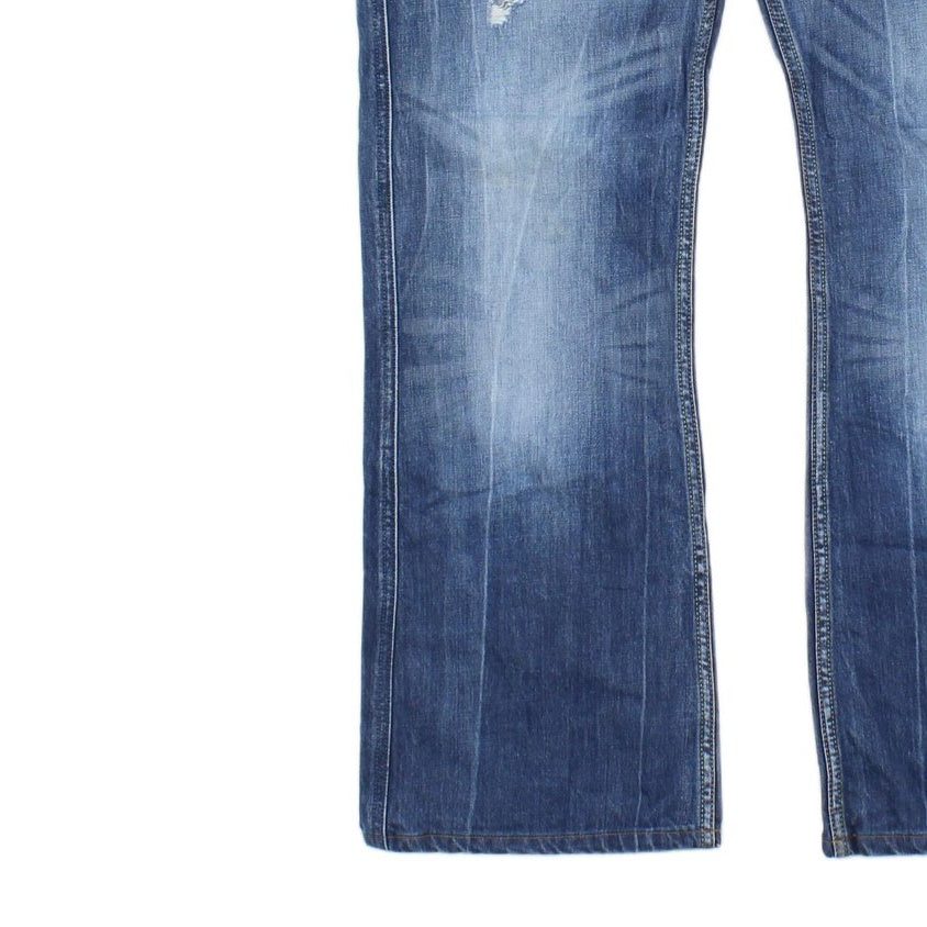 Mens Ruky Jeans Distressed Relaxed Bootcut