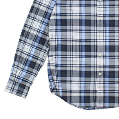 Mens Plaid Shirt Slim Fit Button Down Long Sleeve