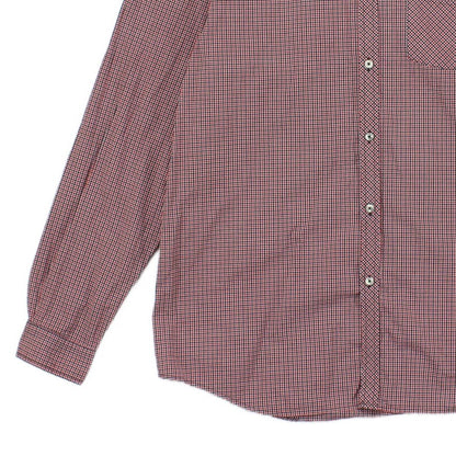 Mens Check Shirt Long Sleeve Button Up Classic Cotton