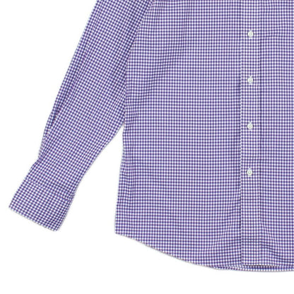 Mens Check Shirt Long Sleeve Fitted