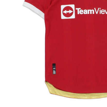 Mens Manchester United 2021/22 Football Shirt #25 Sancho