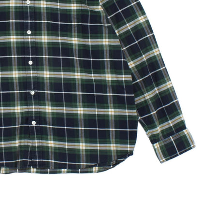 Mens Check Shirt Button Up Long Sleeve