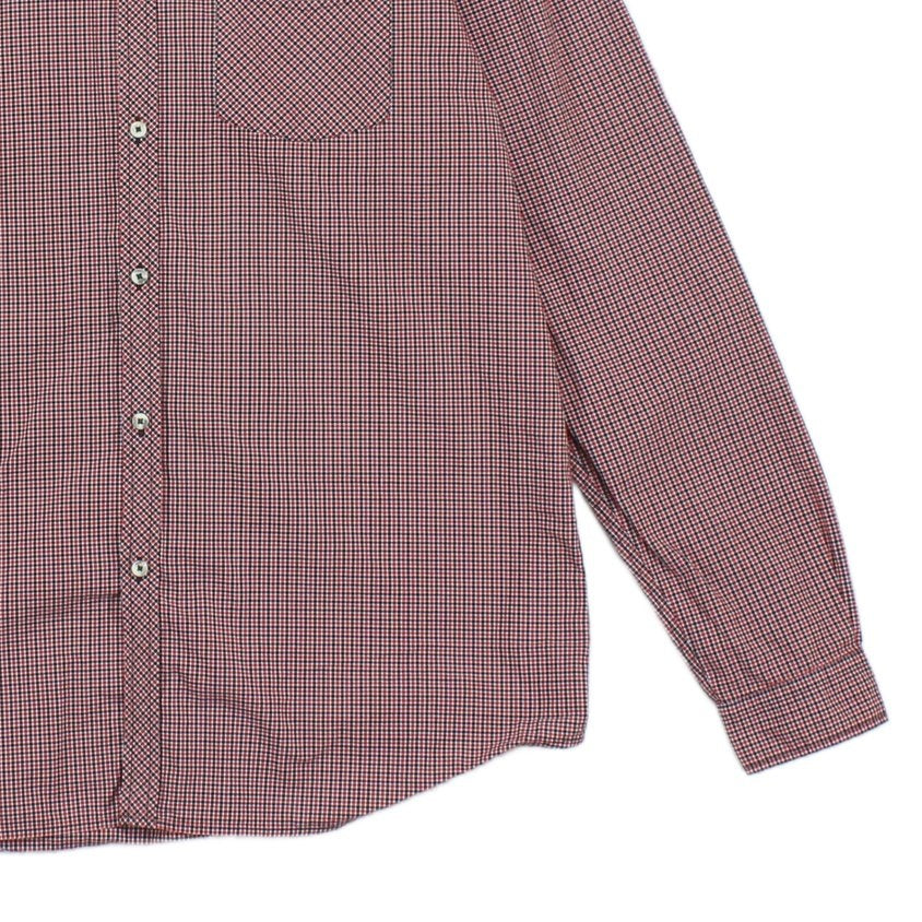Mens Check Shirt Long Sleeve Button Up Classic Cotton