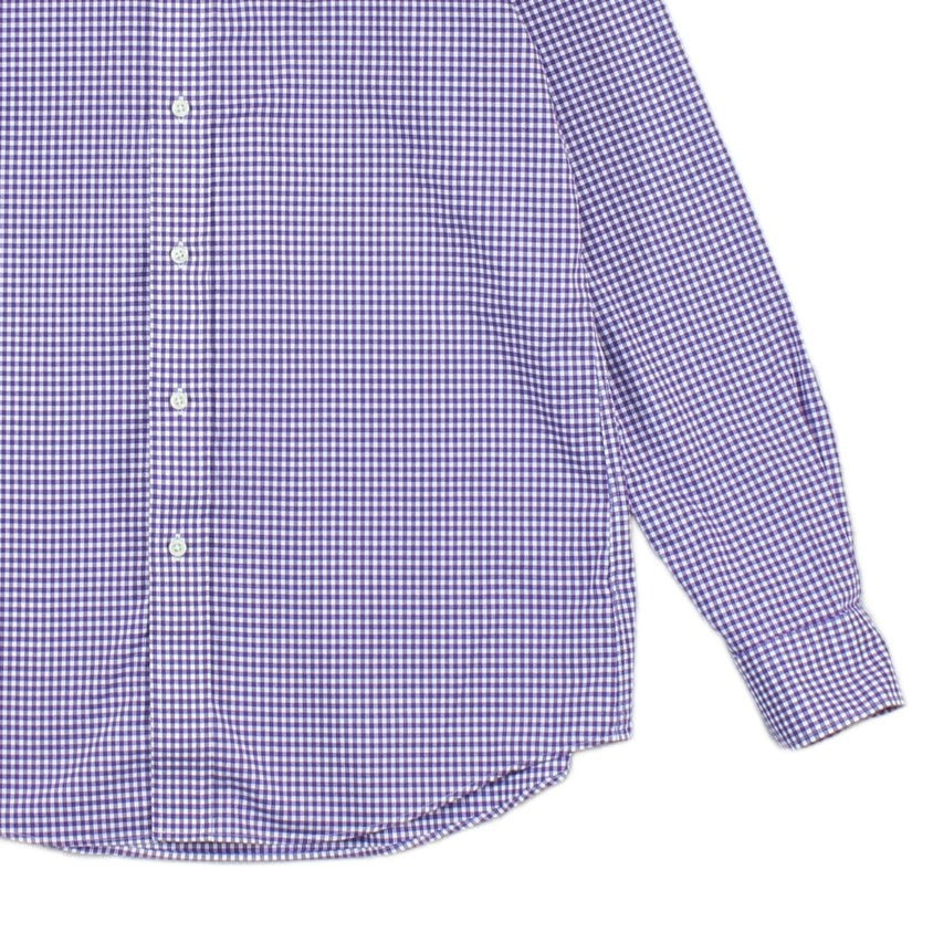 Mens Check Shirt Long Sleeve Fitted