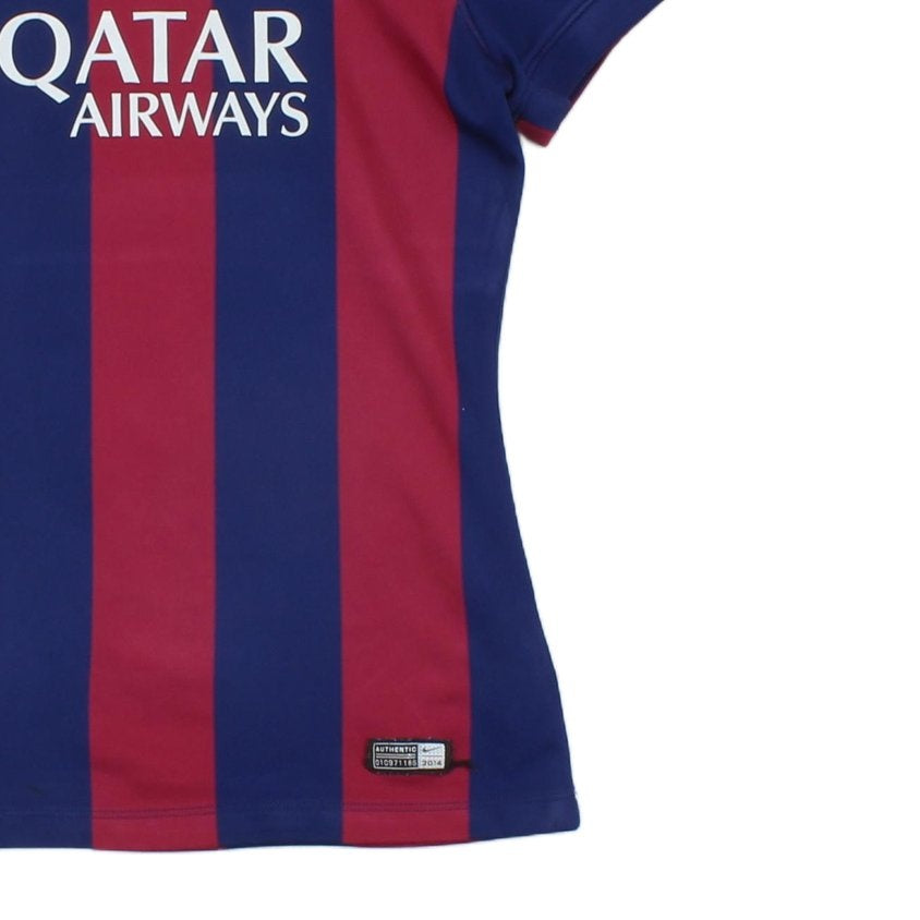 Womens Barcelona 2014-15 Football Shirt Home Jersey #10 Messi