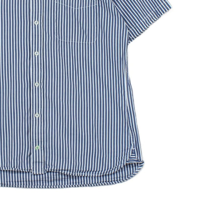 Mens Striped Shirt Short Sleeve Casual Button Up
