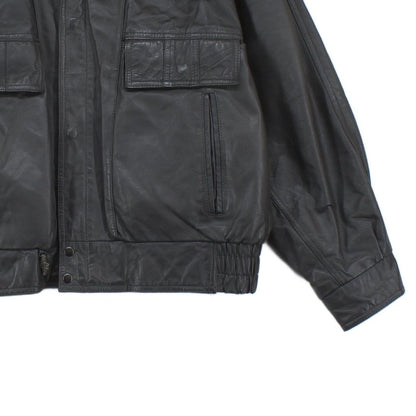 Mens Leather Jacket Full Zip